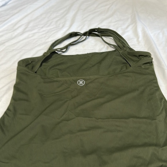 Womens Hurley 4-way Stretch One Piece Swimsuit Green XL - Picture 5 of 8